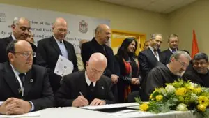 Bethlehem Univ property purchase signing