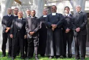 Photo caption: (L-R) Brothers Jerry Brocky, Ryan Anderson, Richard Buccina, Johnathon Emanuelson, Michael Phipps, Michael Kramer, Brian Henderson, Joseph Wright, and Hugh Maquire.
