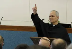 Father Robert Provost leads the retreat.