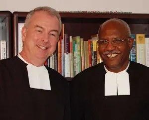 Brother Timothy Coldwell, General Councilor and Brother Ghebres at Christian Brothers Conference