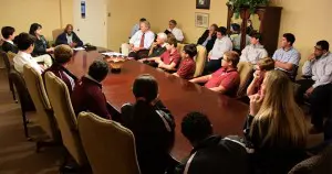 Meeting at Archbishop Rummel 