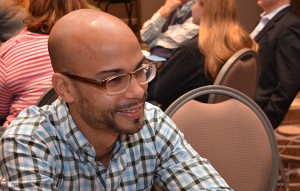 Omar Alegria participates in the final casa discussions.